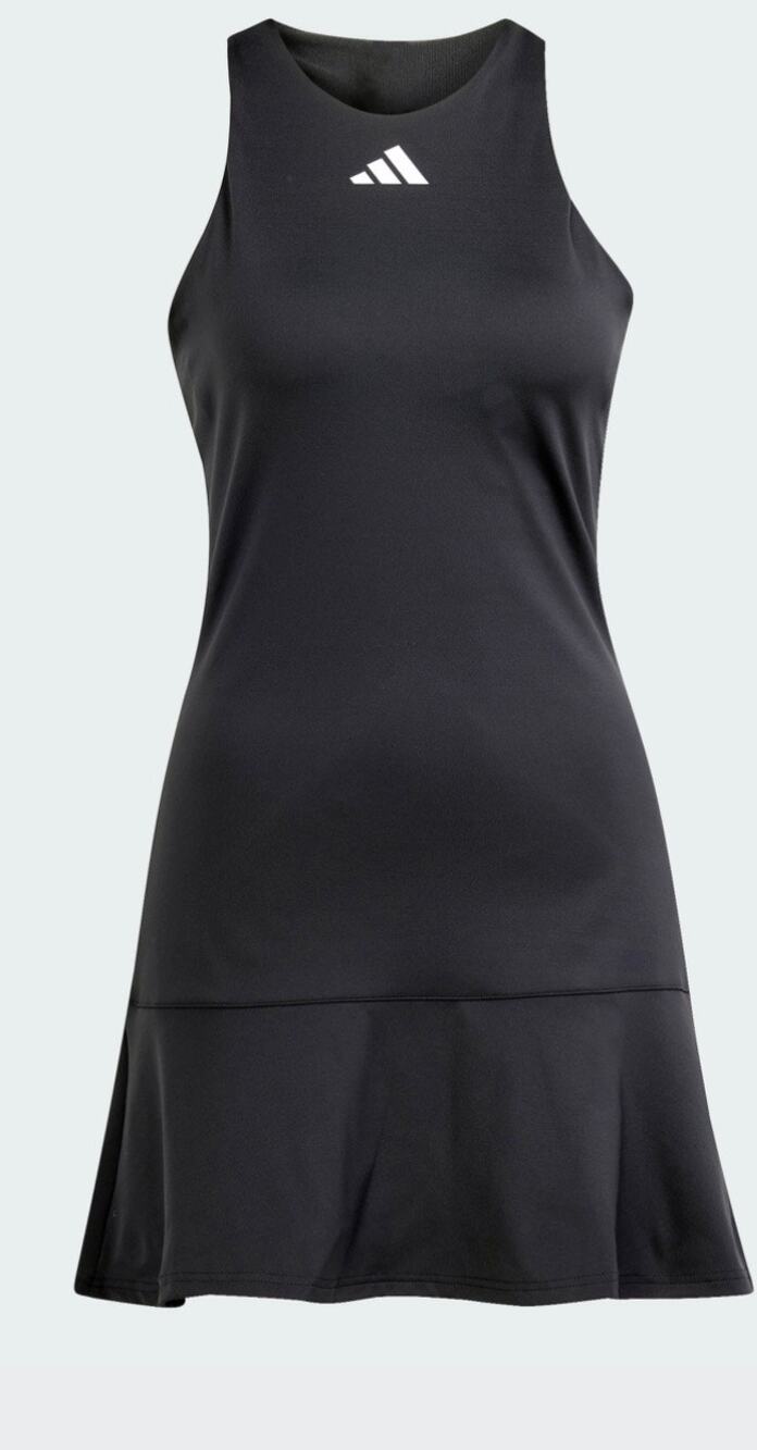 Adidas Tennis Y-Dress Black Athletic Pickleball Sporty Active Size Small